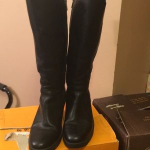 !!Flash Sale!!!Uggs black leather high boots